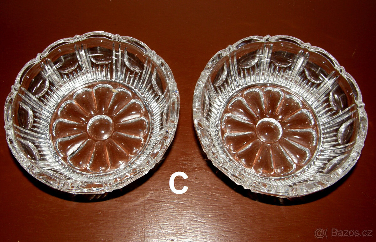 Skleněná mísa, miska, podložka - různé druhy - 5