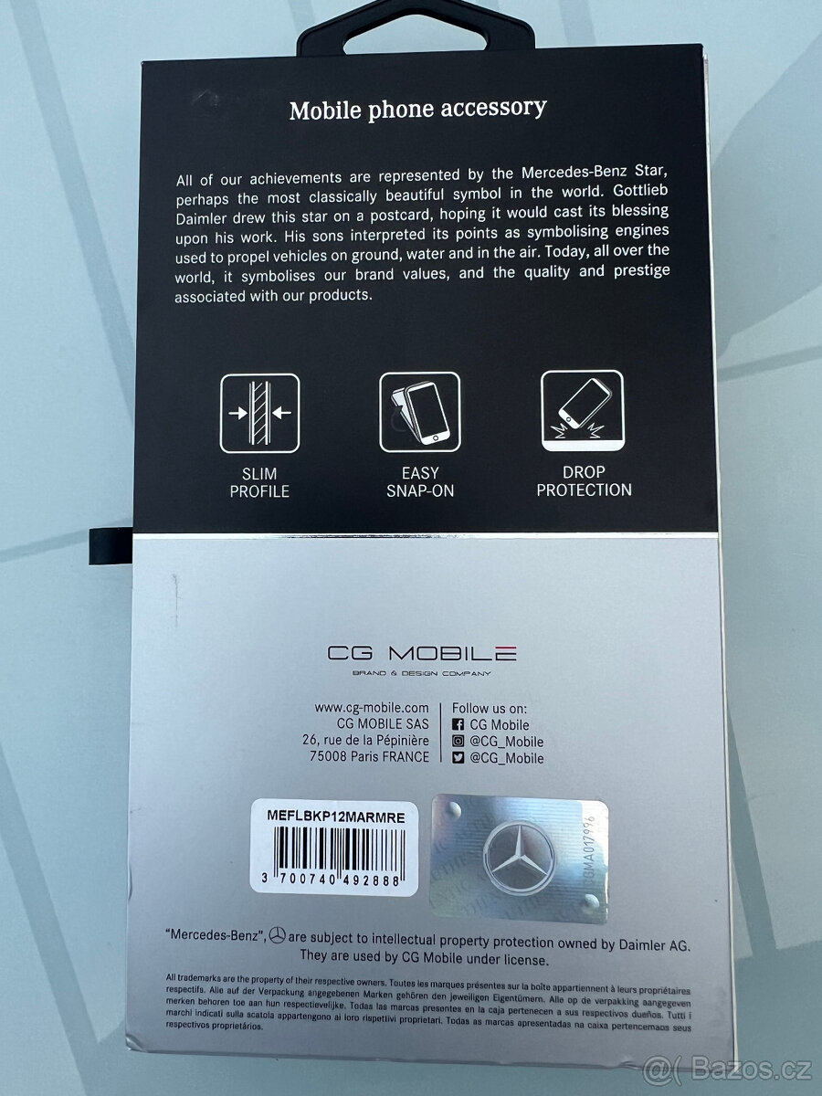 Obal iPhone 12/12PRO Mercedes Benz - 5