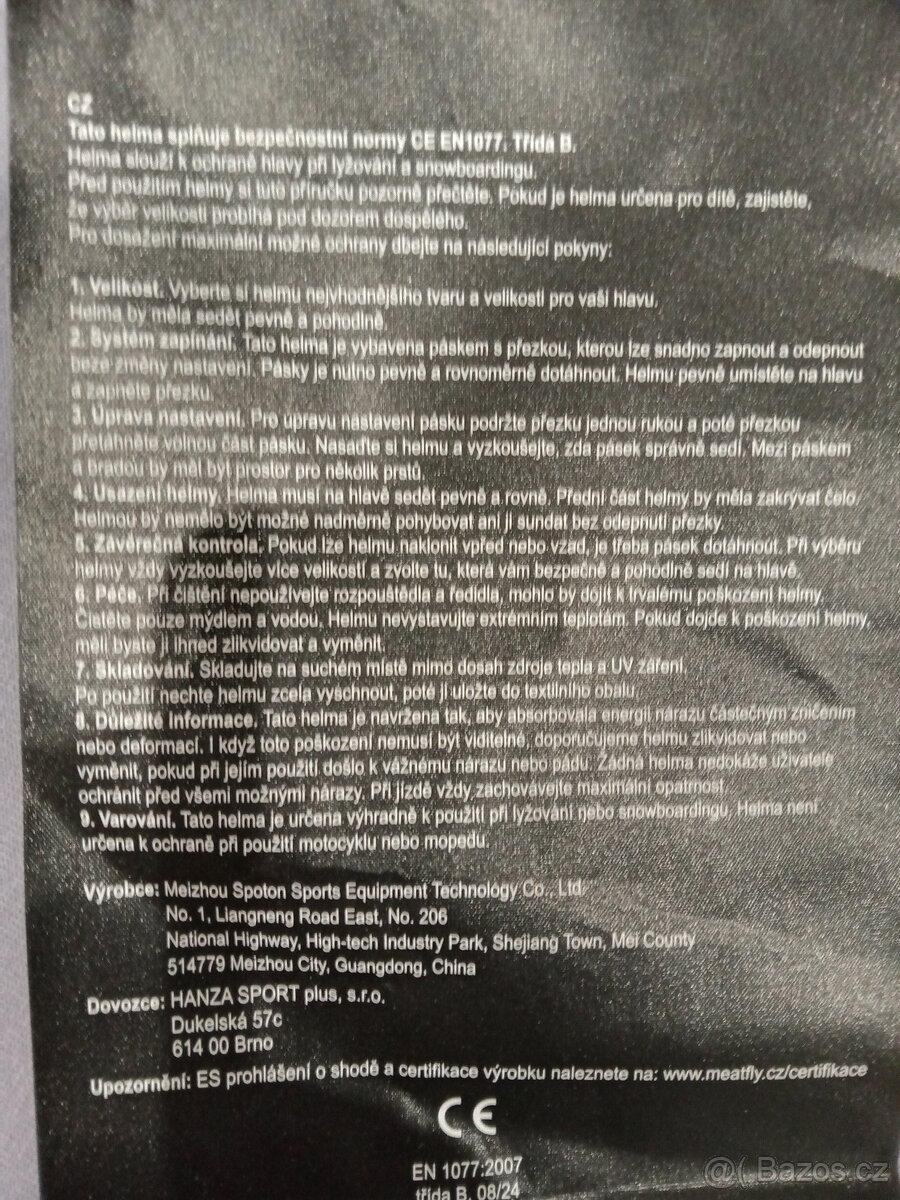 Prodám přilbu Meatfly - 5