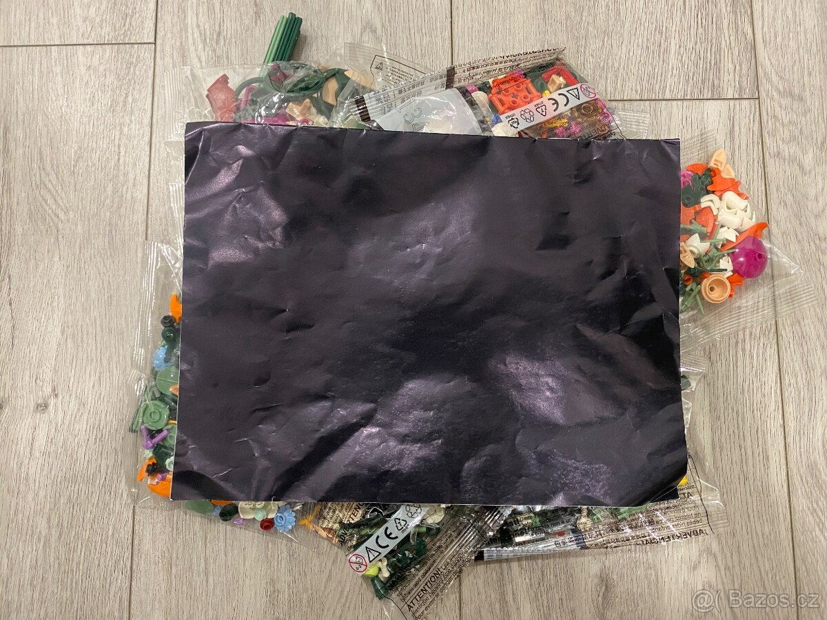 NOVÉ Krásná kytice růžových květin - 749ks kostek - 5