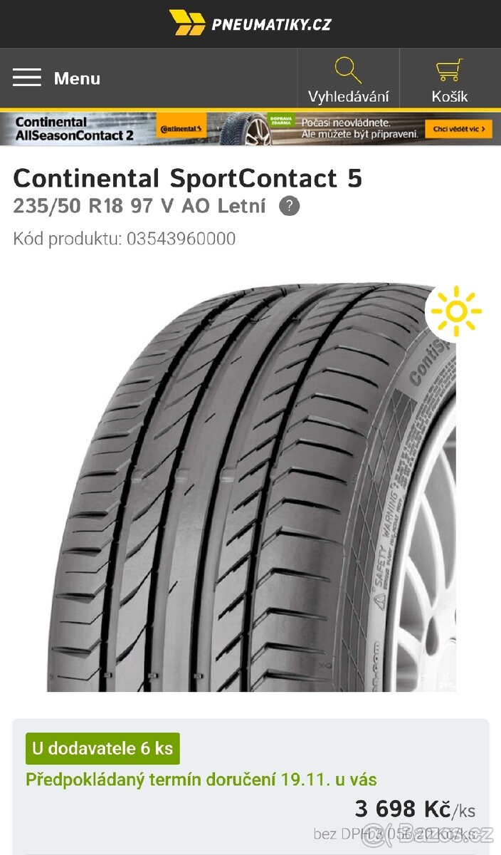 Continental SportContact 5 (235/50 R18) - 5