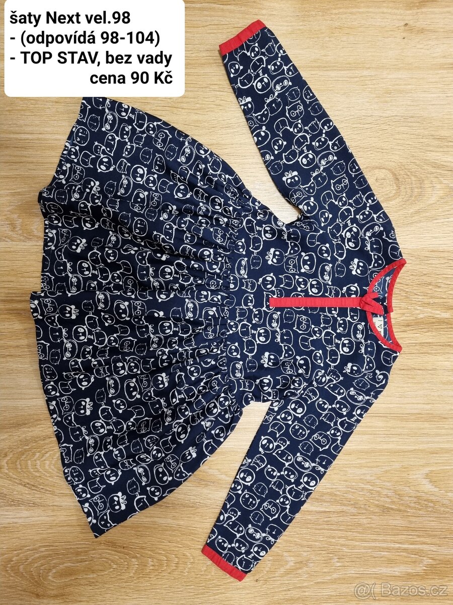 Divci obleceni vel.98/104 trička, saty, mikiny - 5