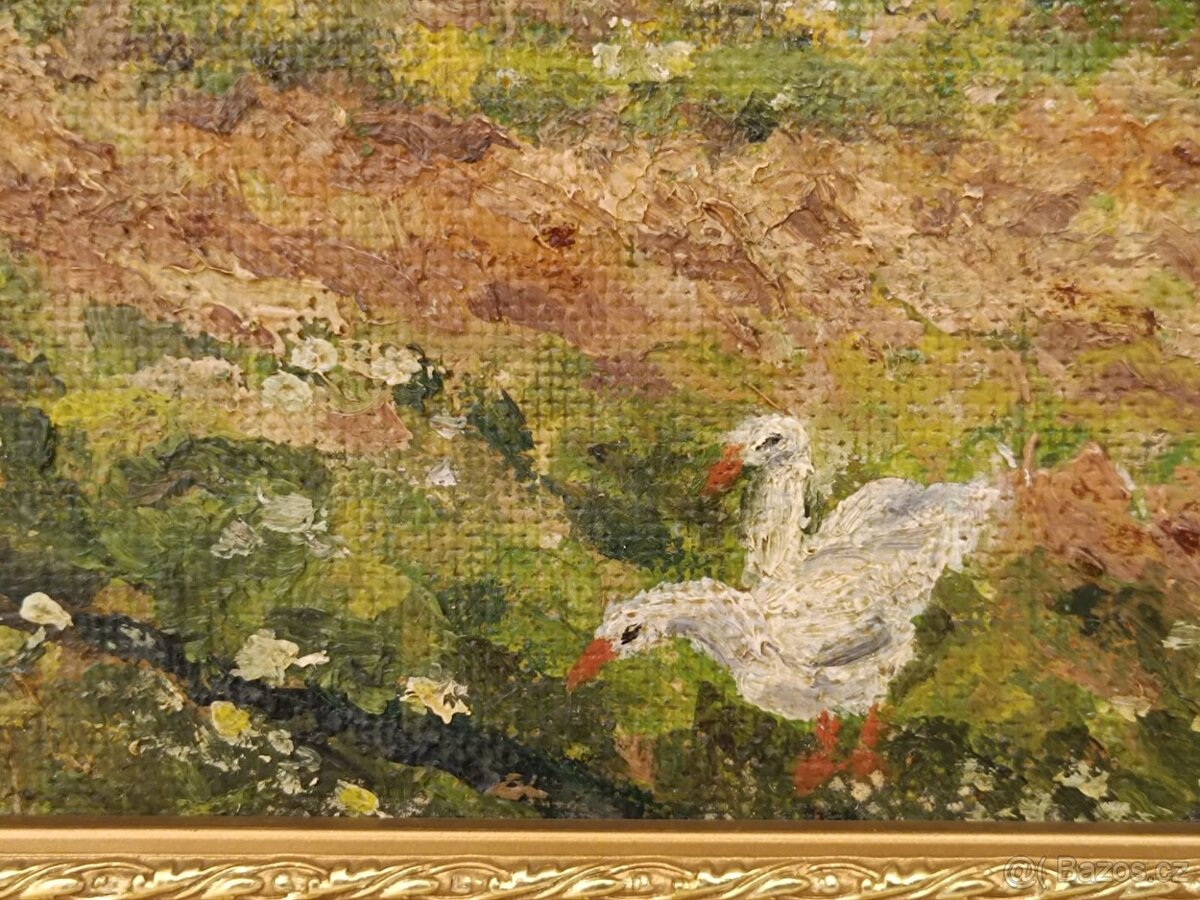 Obraz Šumavská chalupa, olej 31x40 - 5