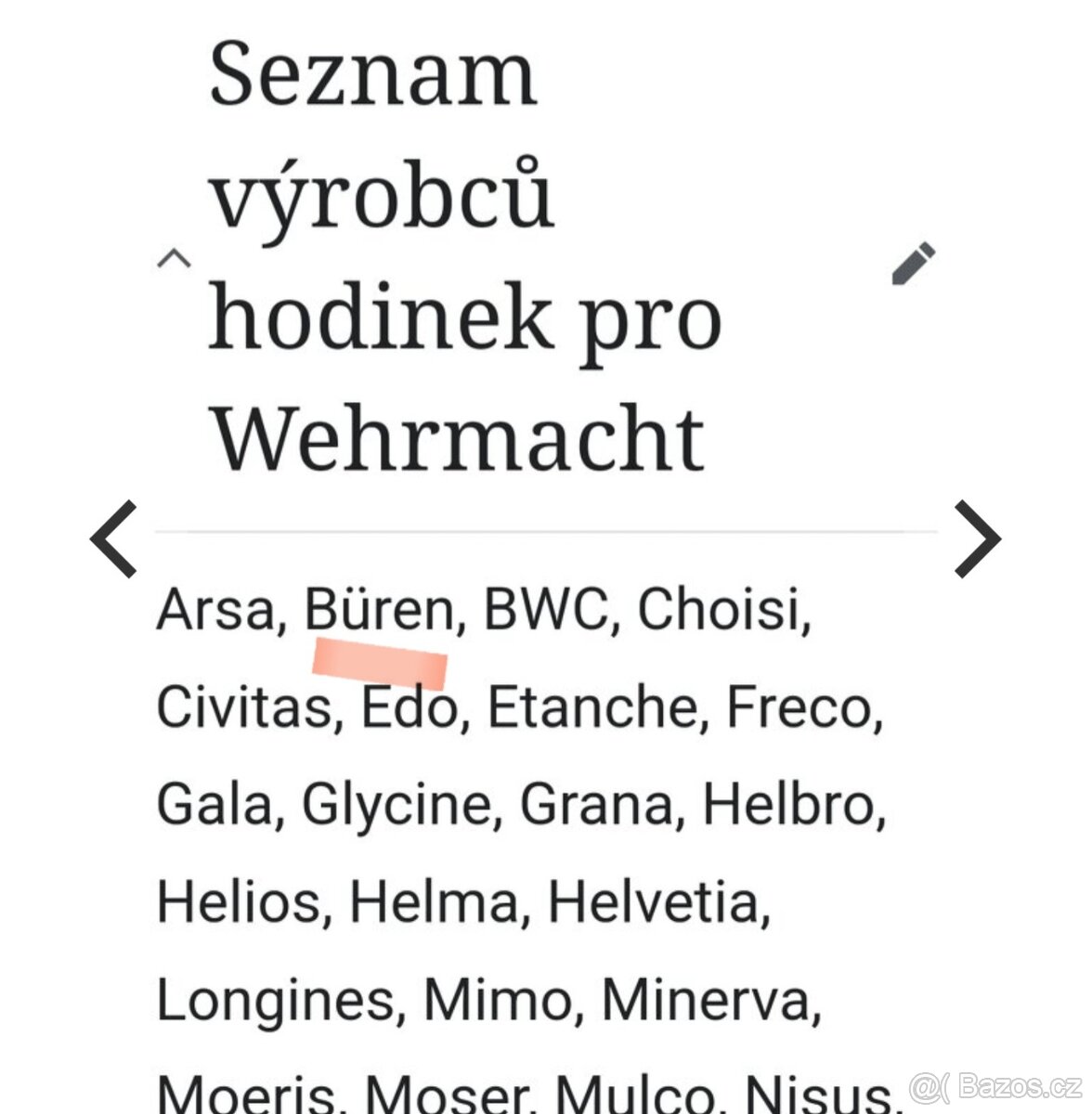 Hodinky - dienstuhr wehrmacht Büren-Switzerland - 5