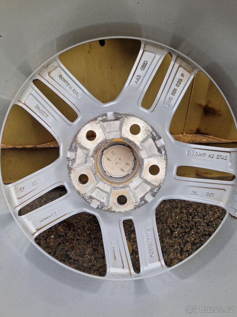 kola A4 audi 5x112 r17 disky alu 225 50 17 rafky zimní et42 - 5