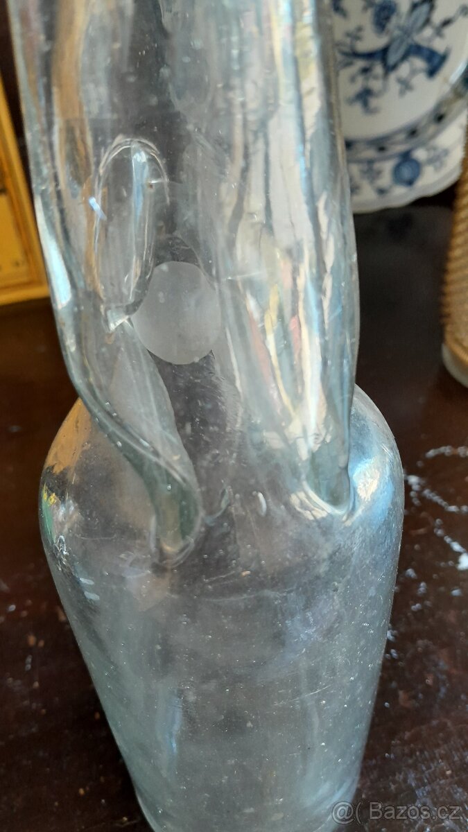 Stará skleněná lahev s kuličkou - 5