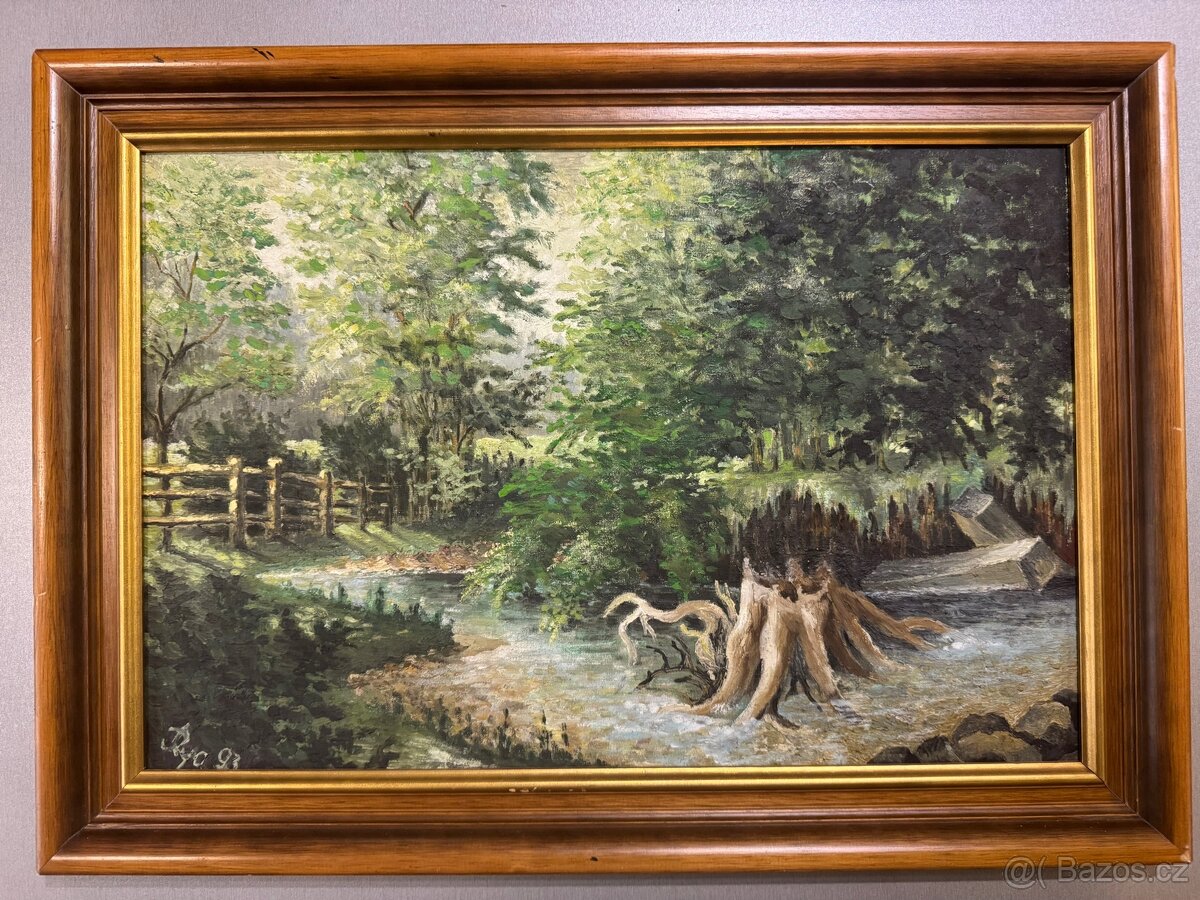 Obraz Krajina s pařezem/ - 5