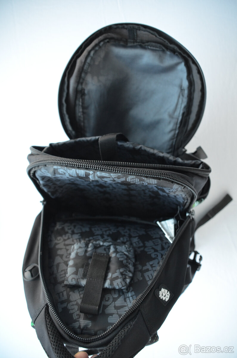 Černo zelený školní batoh Bagmaster - 5