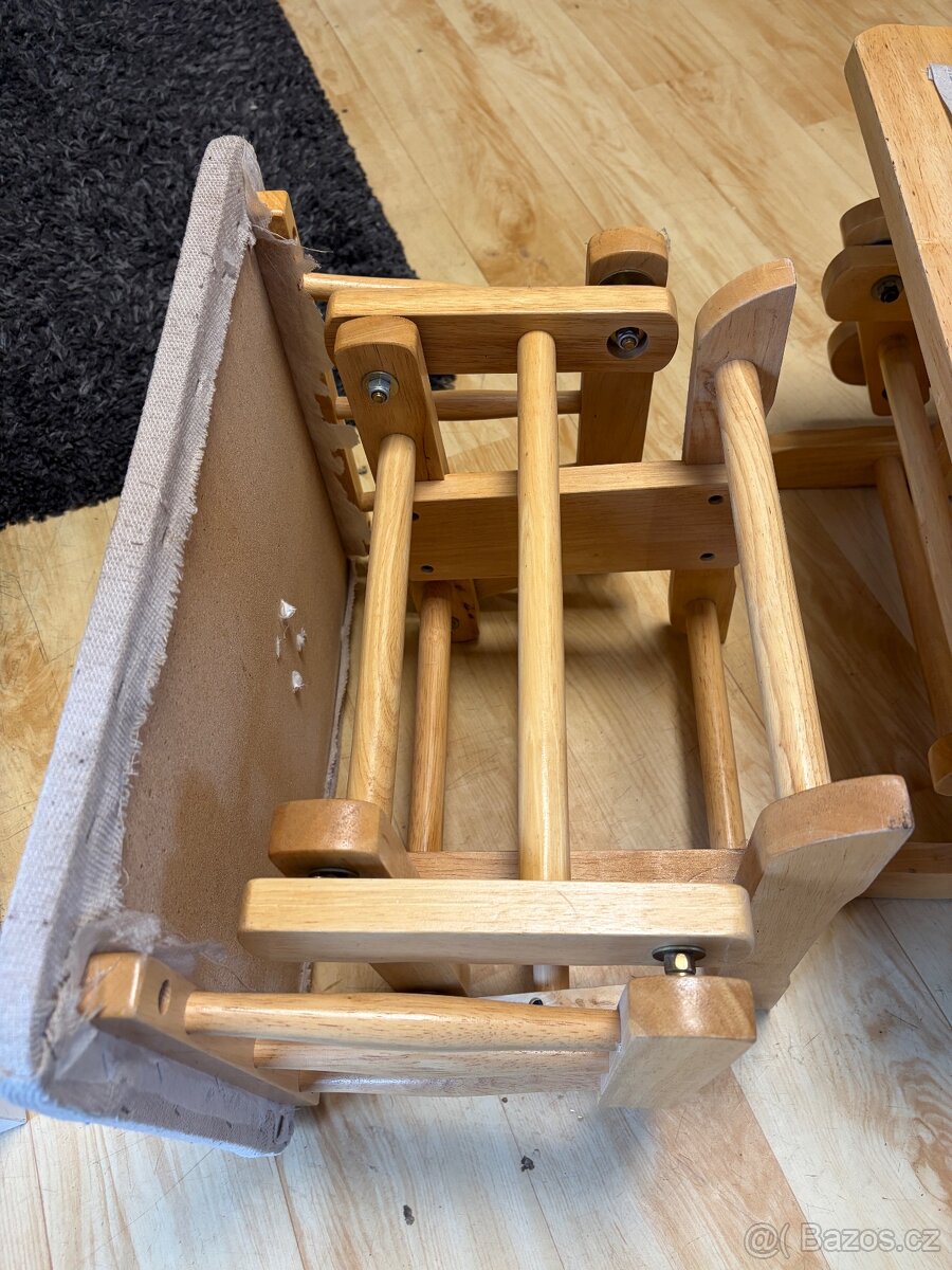 Houpací křeslo s podnožkou - 5