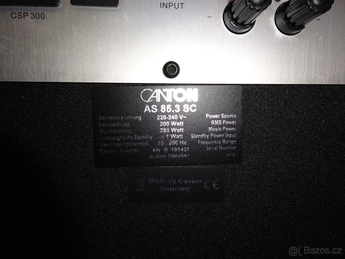 aktivní subwoofer CANTON AS 85.3 CS - 5