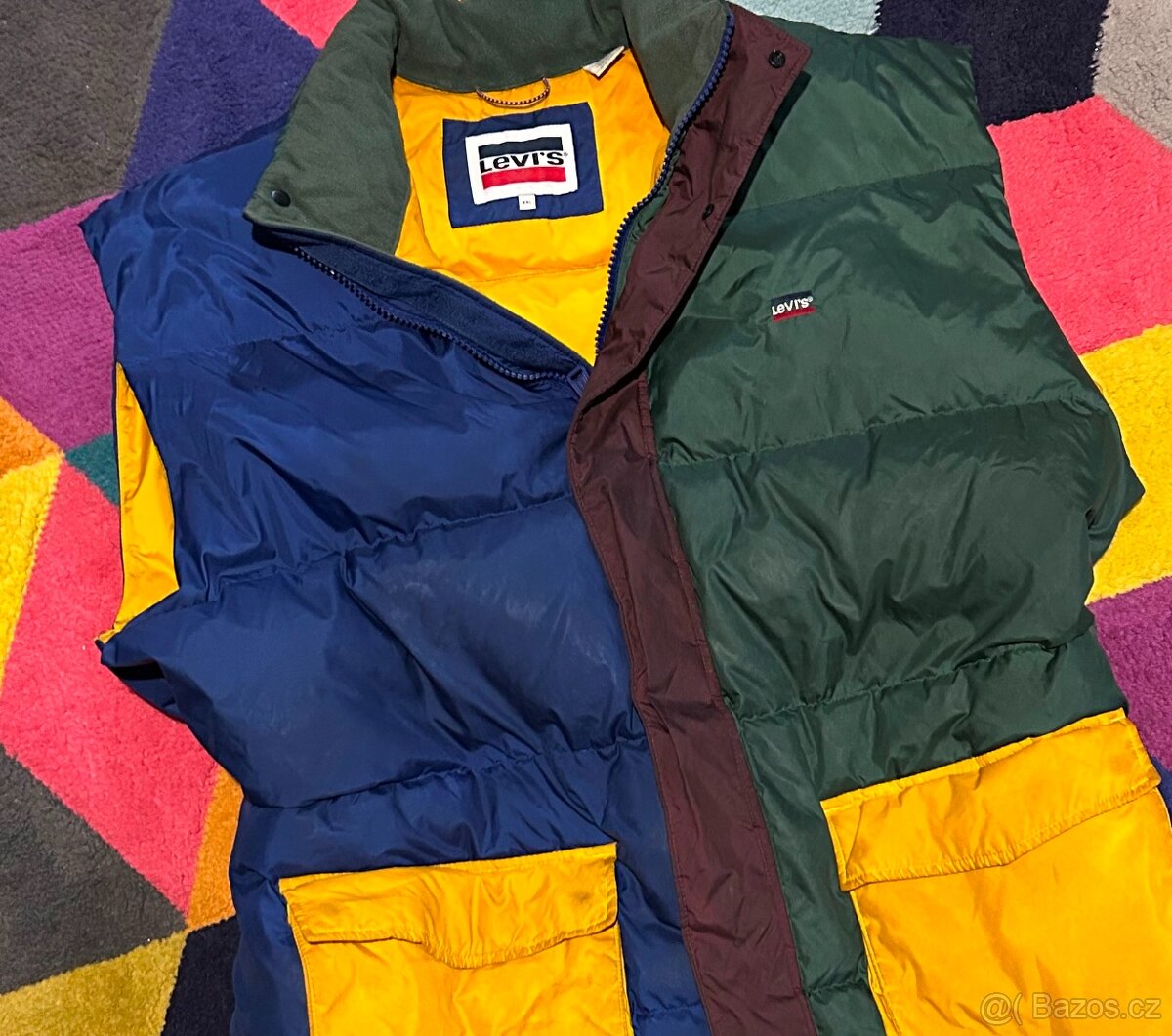 LEVIS STYLOVÁ PARÁDNÍ ZIMNÍ PÁNSKÁ PÉŘOVÁ VESTA XXL-XXXL - 5