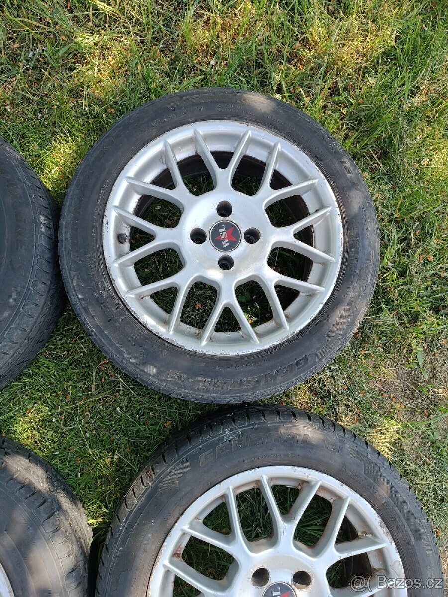 Letní alu sada kol 7,5x16 pneu 195/55R16 4x100 - 5