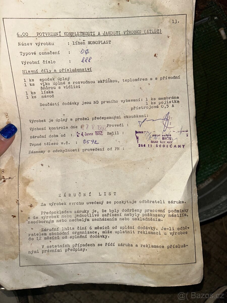 Líheň BIOS MONOPLAST - 5