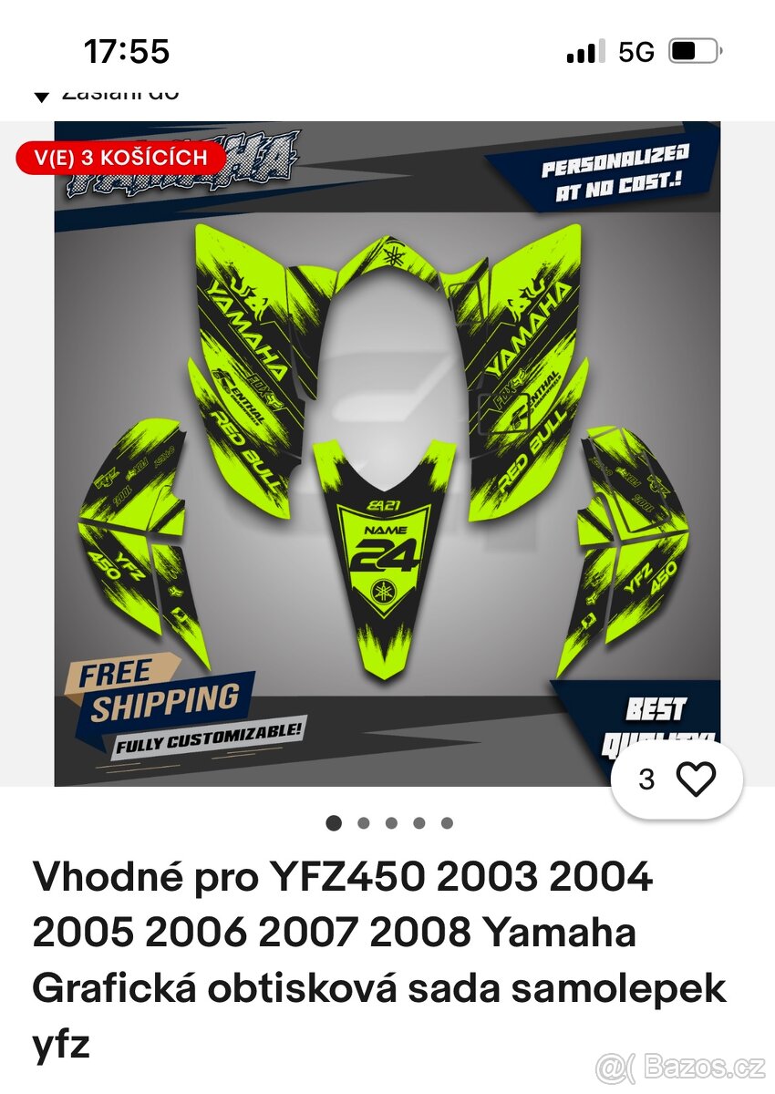 Yamaha 450yfz čtyřkolka