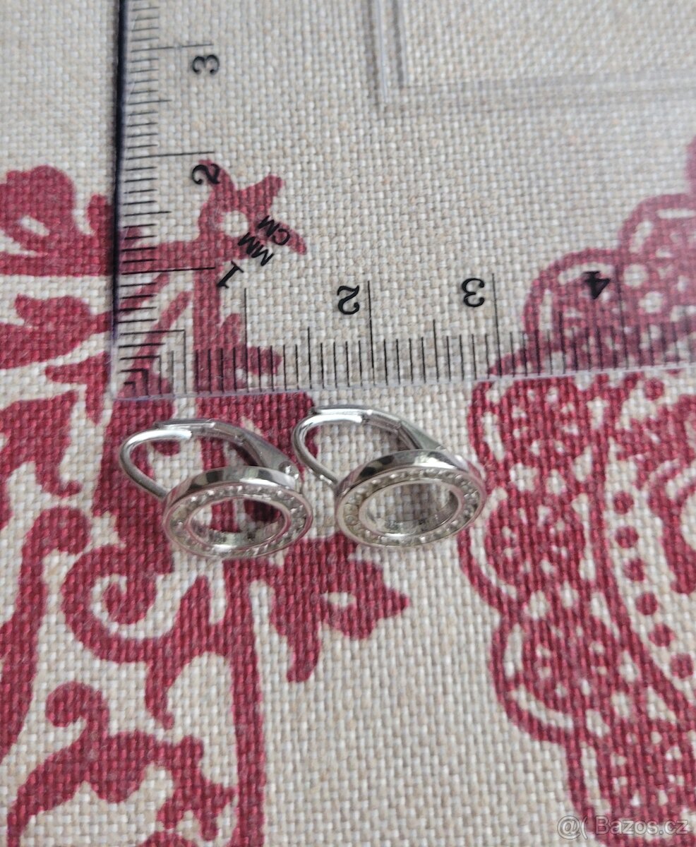 Stříbrné náušnice II. - punc - 5