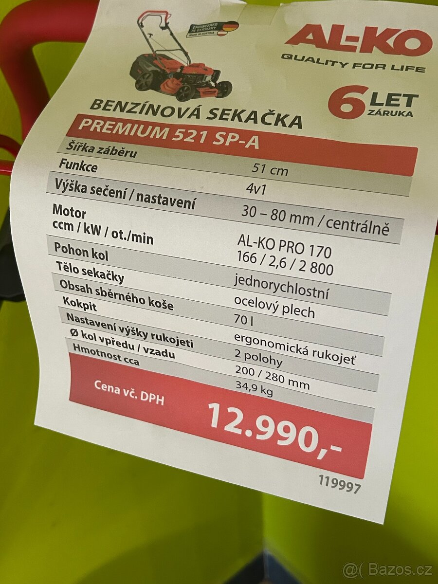 AL-KO sekačka 521 SP-A Premium 119997 - 5