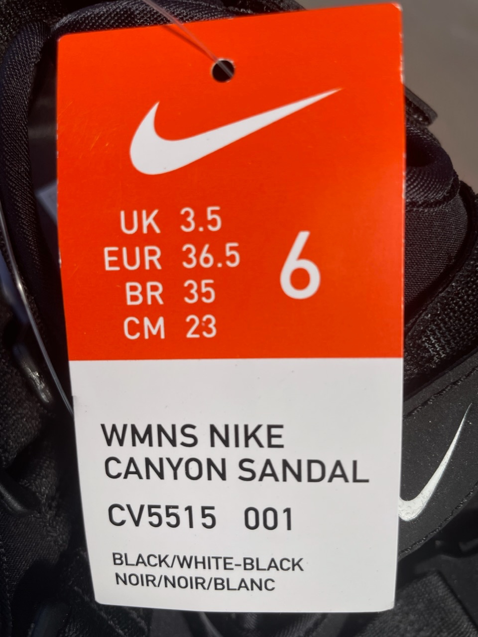 Boty dětské letní NIKE WMNS CANYON Sandal, vel. 36,5 NOVÉ - 5
