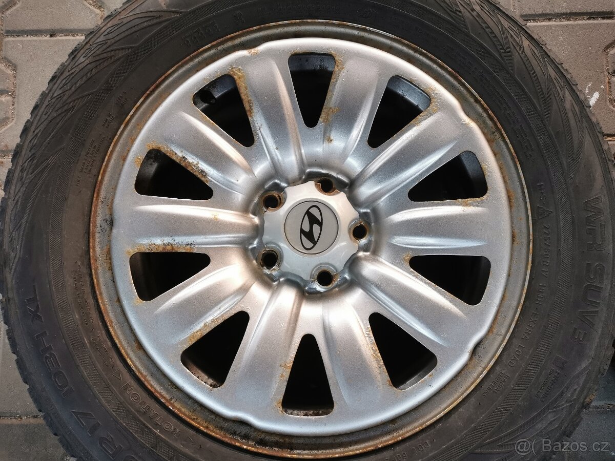 Originální 17 disky hyundai + zimní pneu 6,5-7mm + TMPS - 5