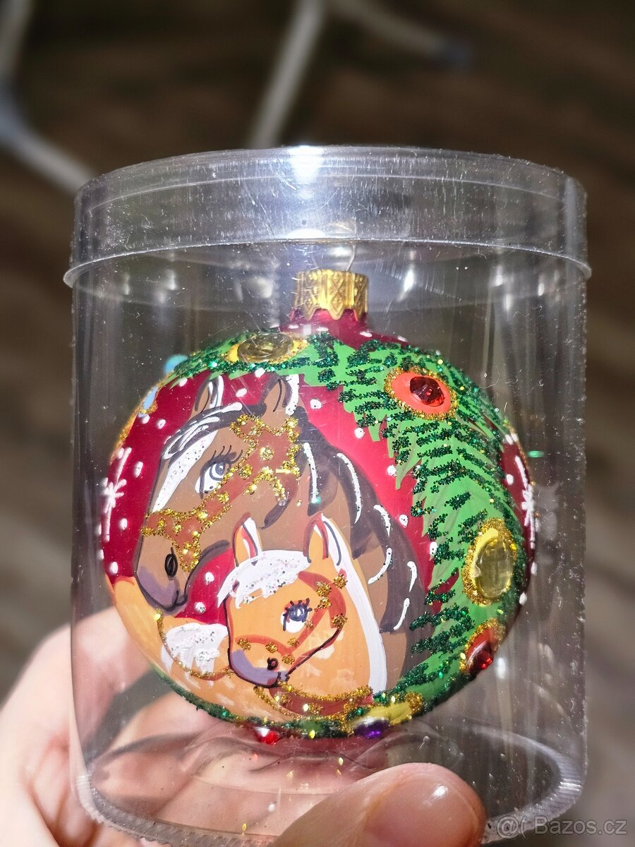 Vánoční ozdoby, ručně malované - 5