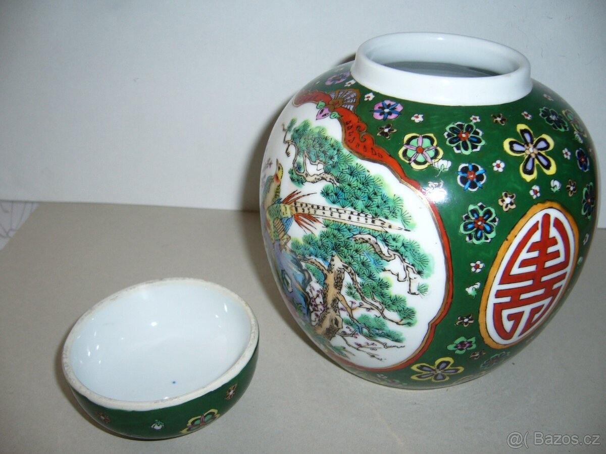 Čínská váza - flip top nádoba - 5