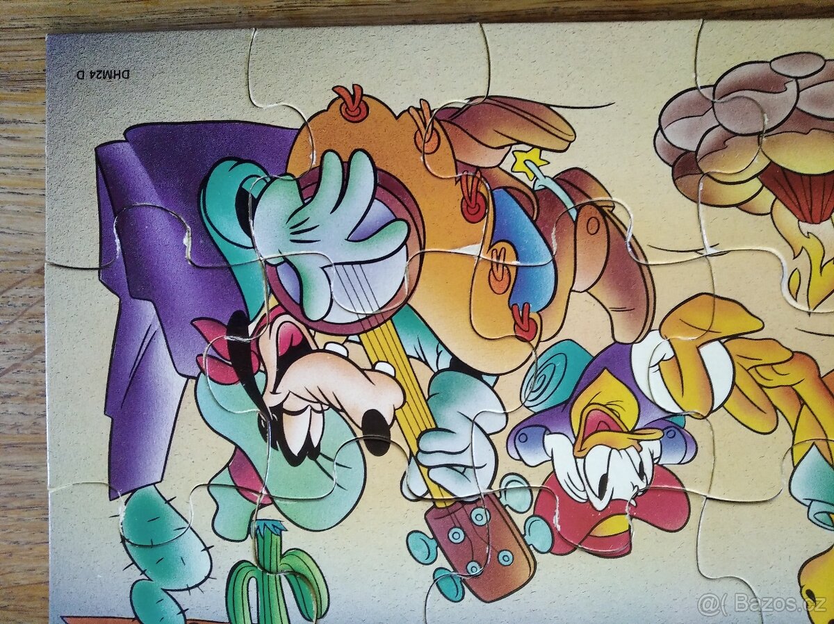 RETRO dřevěné puzzle Mickey Disney 24 dílků - 5