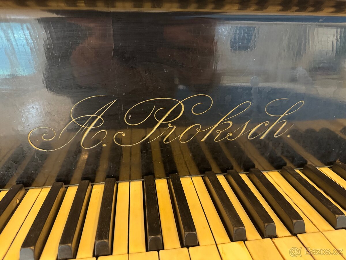 Klavír (piano), křídlo "A. Proksch." - 5