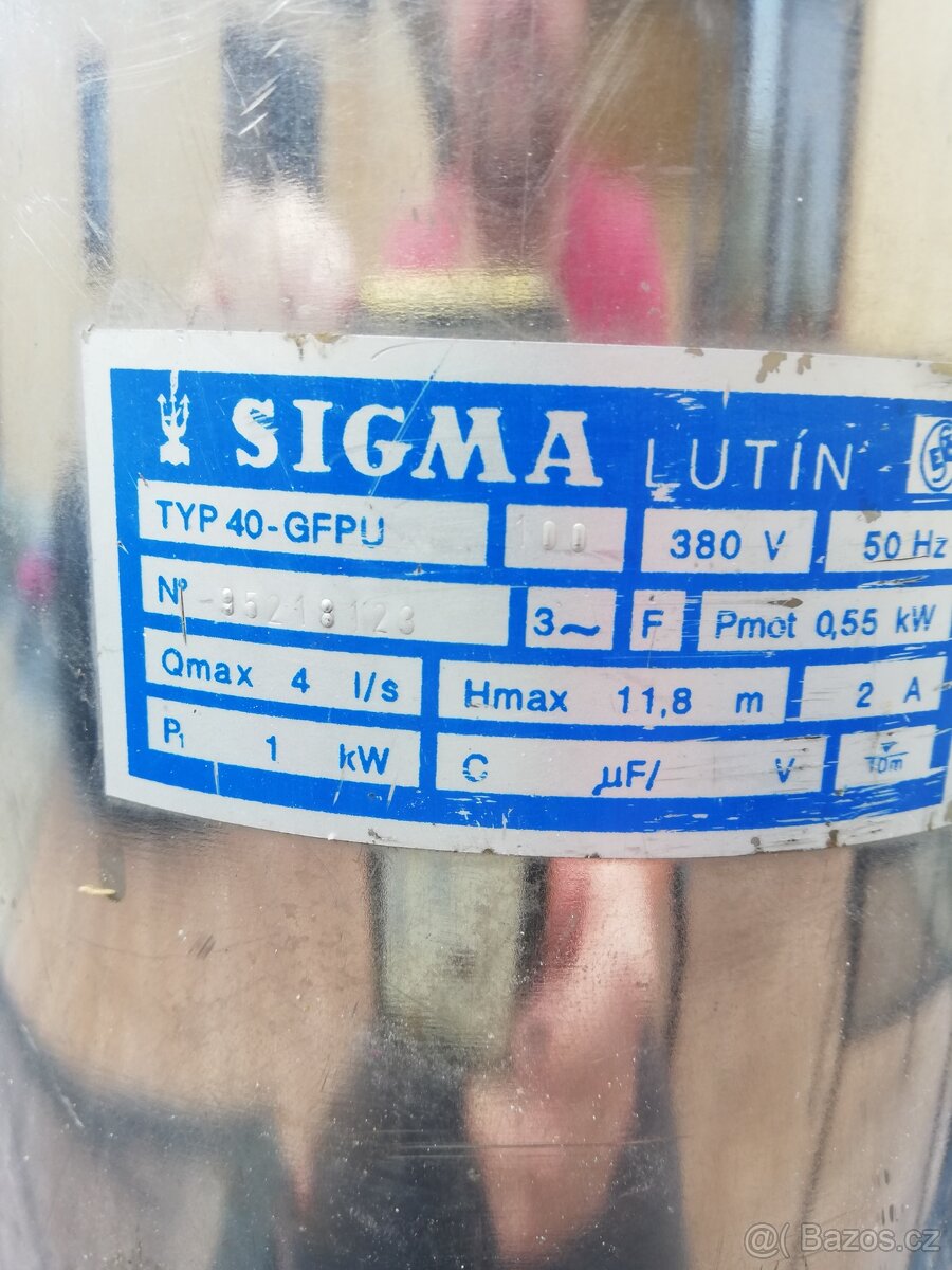 Nerezové čerpadlo Sigma typ 40-GFPU - 5