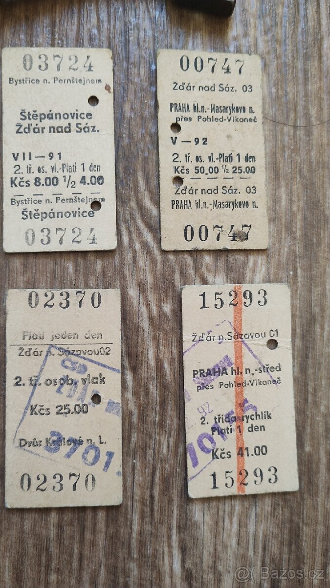 Kleště a jízdenky ČSD - 5