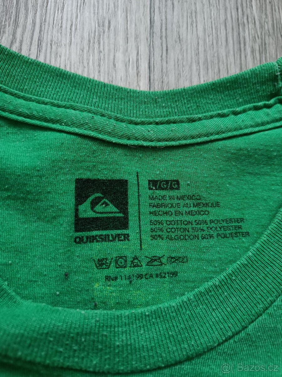 Triko zelené Quiksilver vel. L - 5
