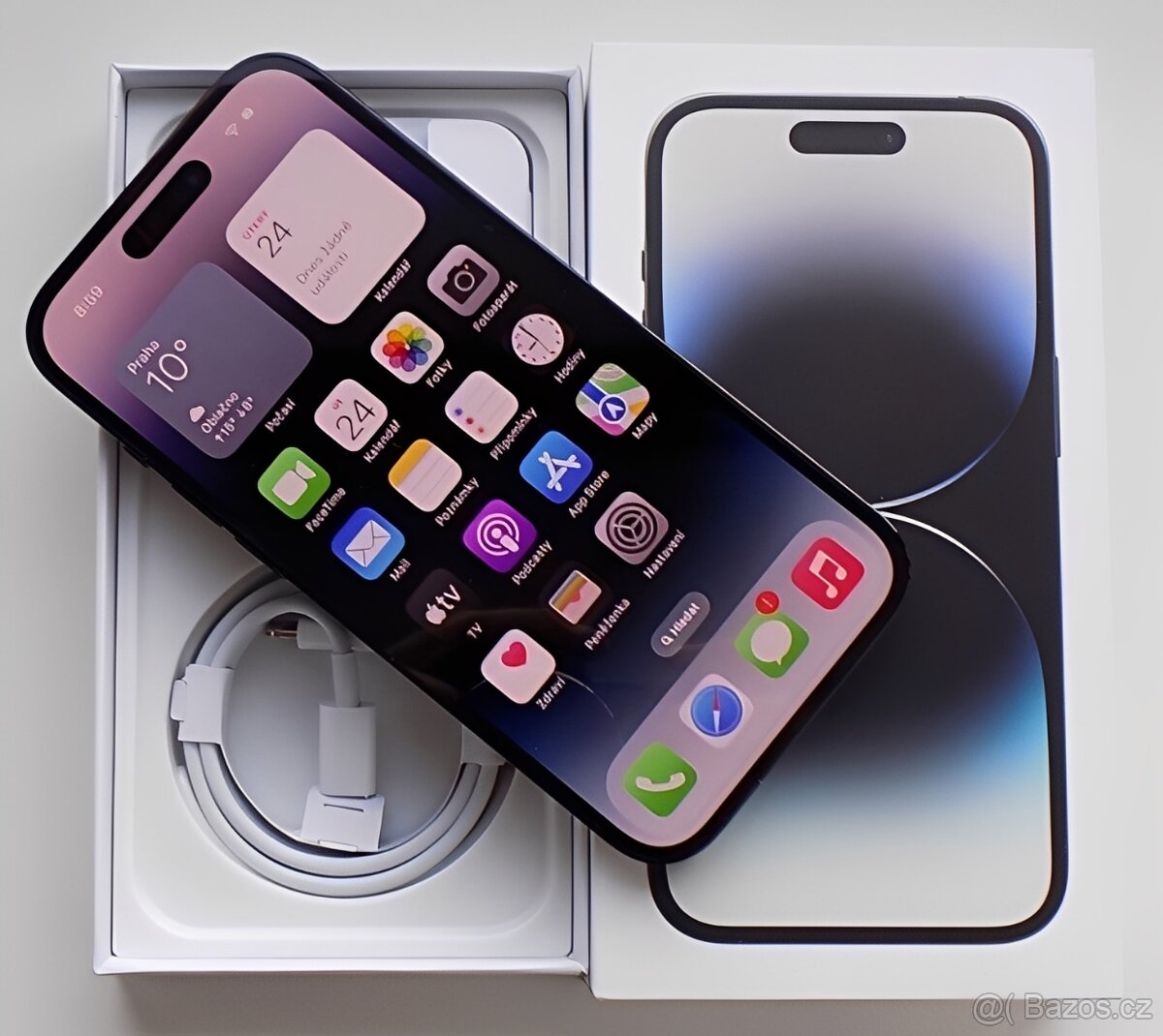 iPhone 14 Pro Space Black BATERIE 100% TOP - 5