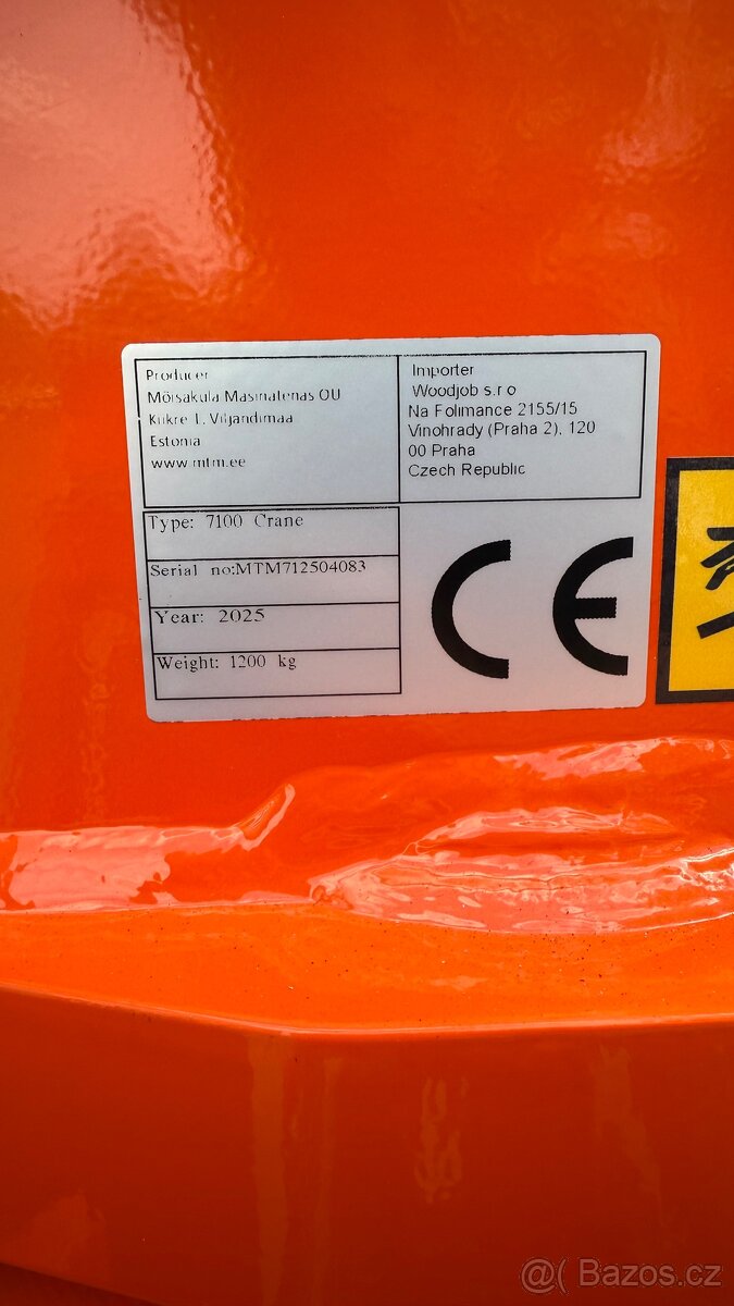 Vyvažecí vlek vyvažečka, vývozka MTM 10T Ruka 6.6m - 5