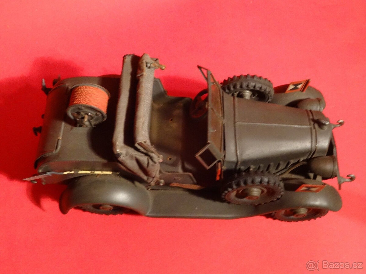 Hausser Elastolin Telefon Kübelwagen měřítko 7,5 cm - 5