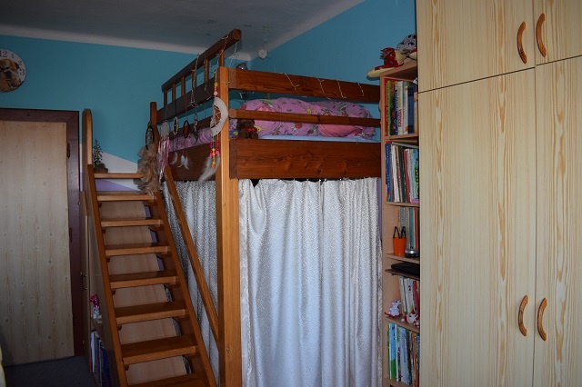 Patrová postel z masivu, palanda, patro - 5