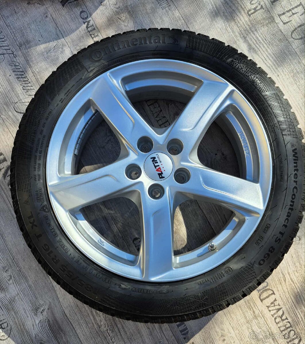 Prodám nové alu kola 16" + zimní pneu Continental (nejeté) - 5