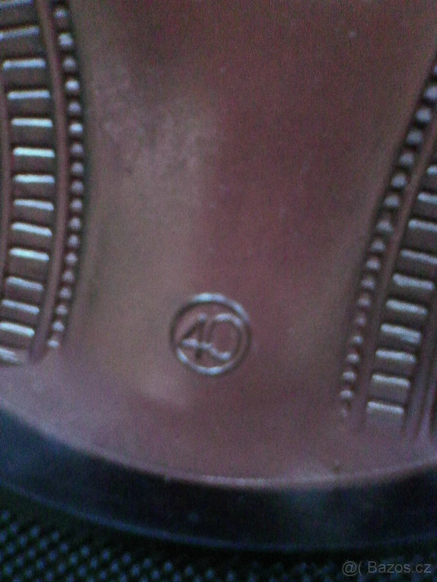 Pánské kožené vycházkové boty hnědé barvy, nové, vel. 40 - 5