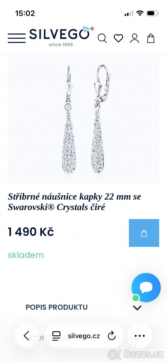Set náušnice a přívěsek Swarovski - 5