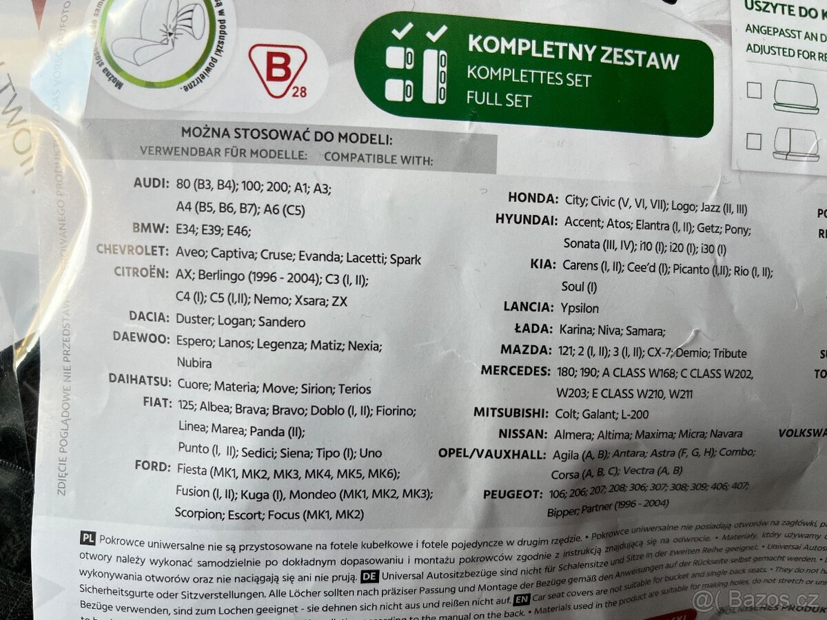 Auto potahy univerzální - 5