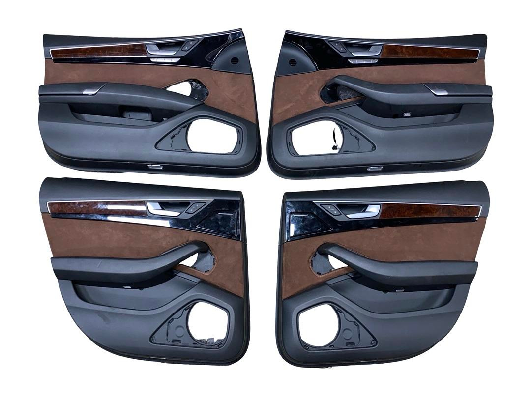 Sedačky sportovní černá kůže alcantara Audi A8 D4 4H sedan - 5