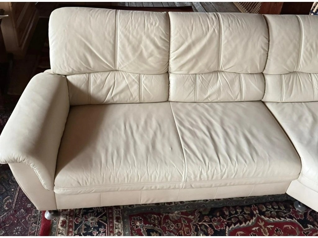 Rohová kožená sedací souprava, 3302 - 5