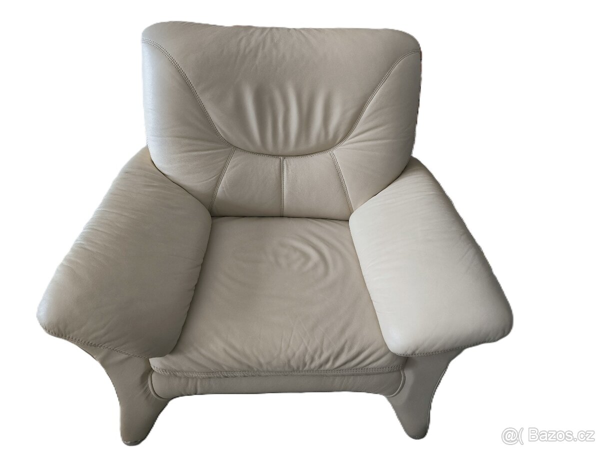 Kožená sedačka z pravé kůže - 5