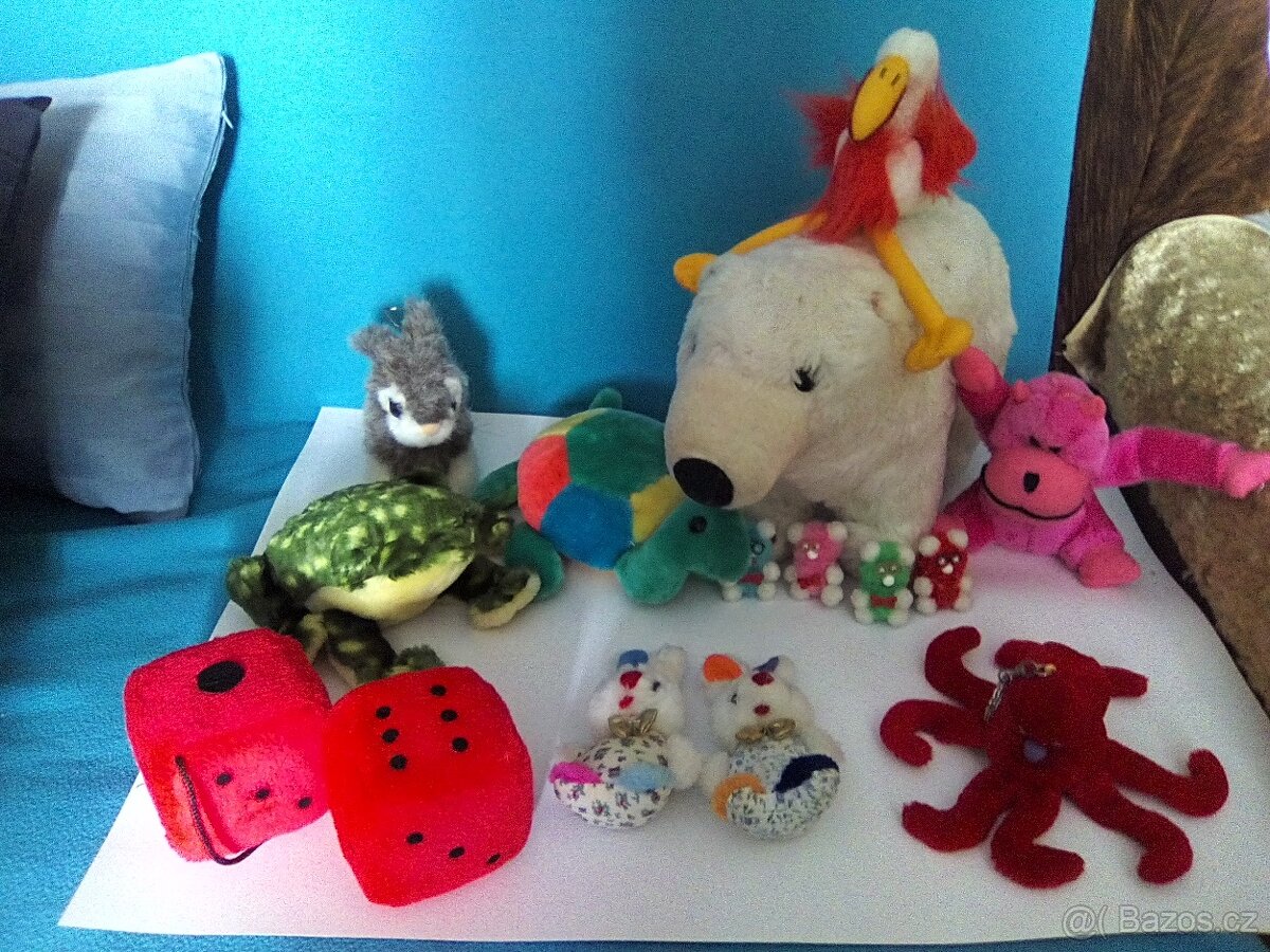 Plyšová zvířátka, zelenina - 5