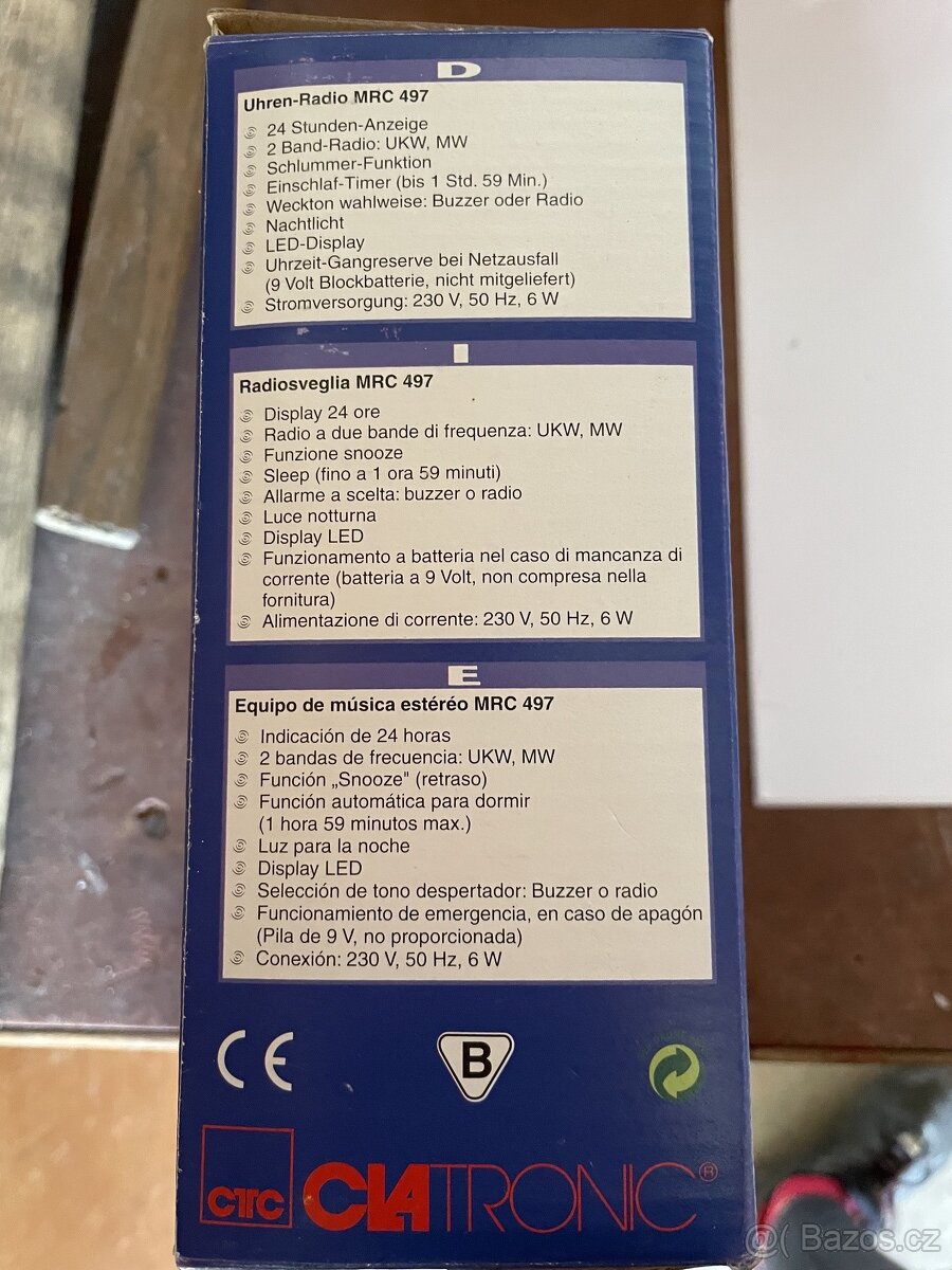 Rádio+budík Clatronic-nový - 5