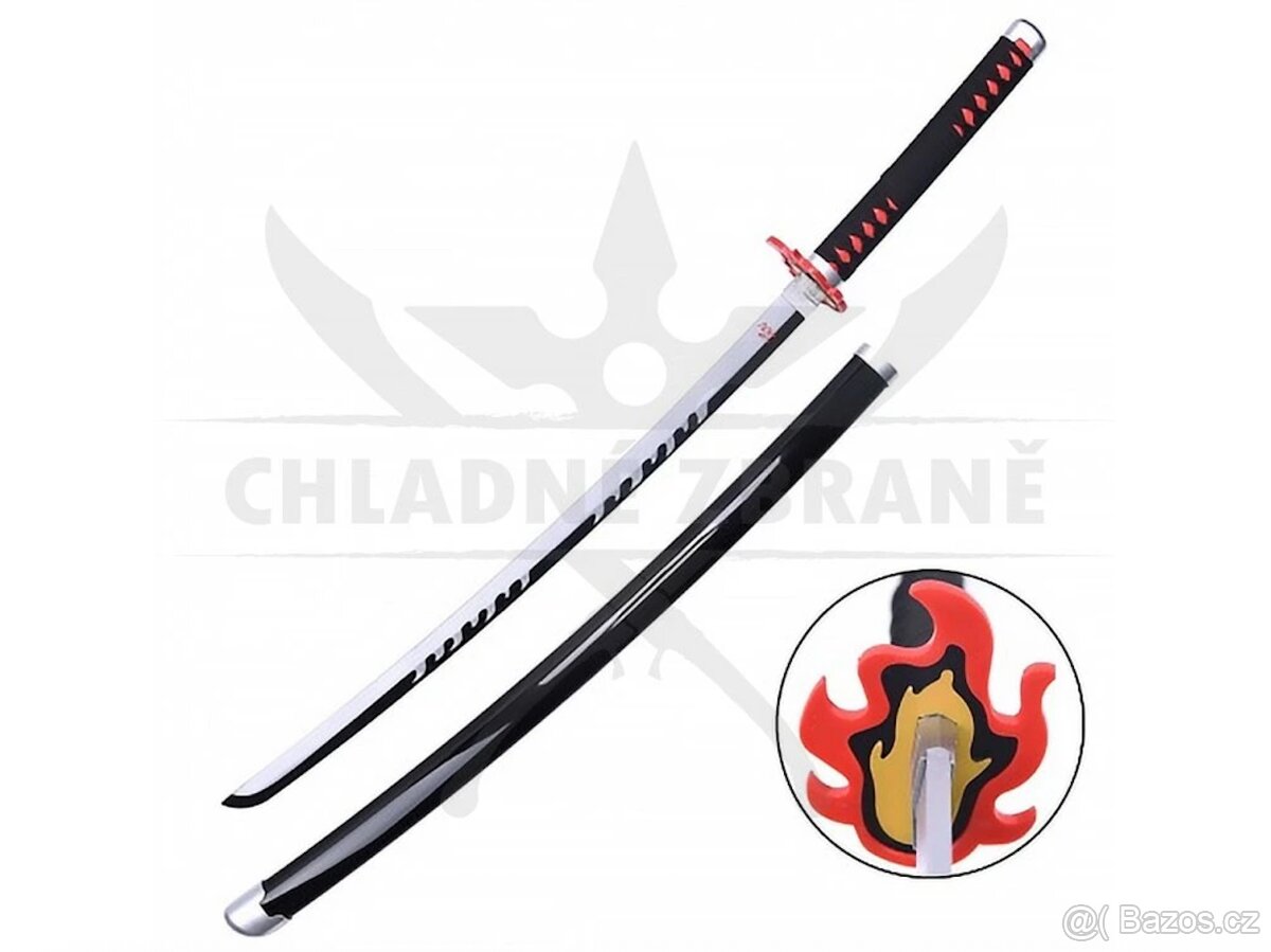 Dřevěná nichirin katana Demon Slayer - 5