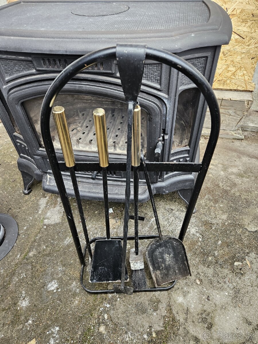 Krbová litinová kamna Koza K9 s příslušenstvím - 5