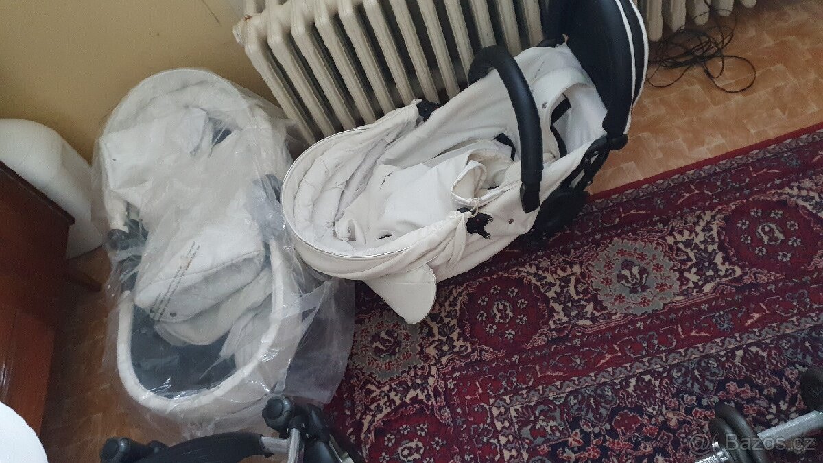 Kočárek Junama Impulse Eco 3in1 chrom/bílá - 5