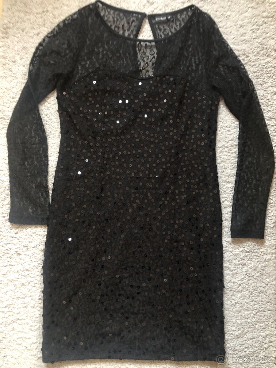 Spokečenské šaty černé vel M - 5