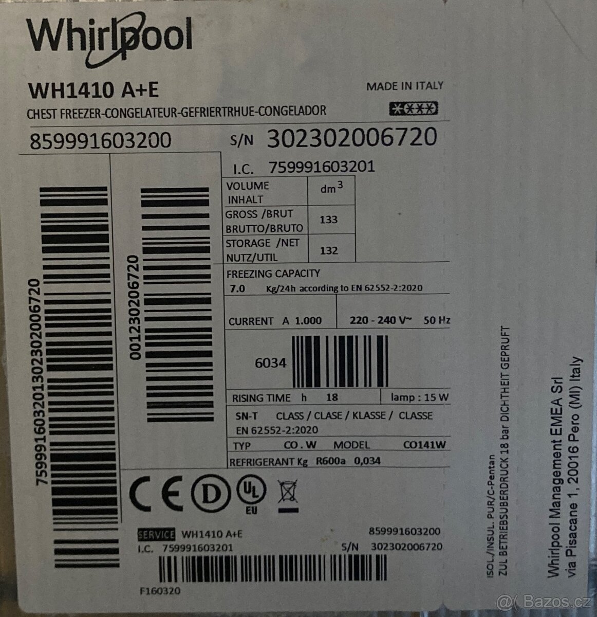 Úsporný pultový mrazák Whirpool - 5