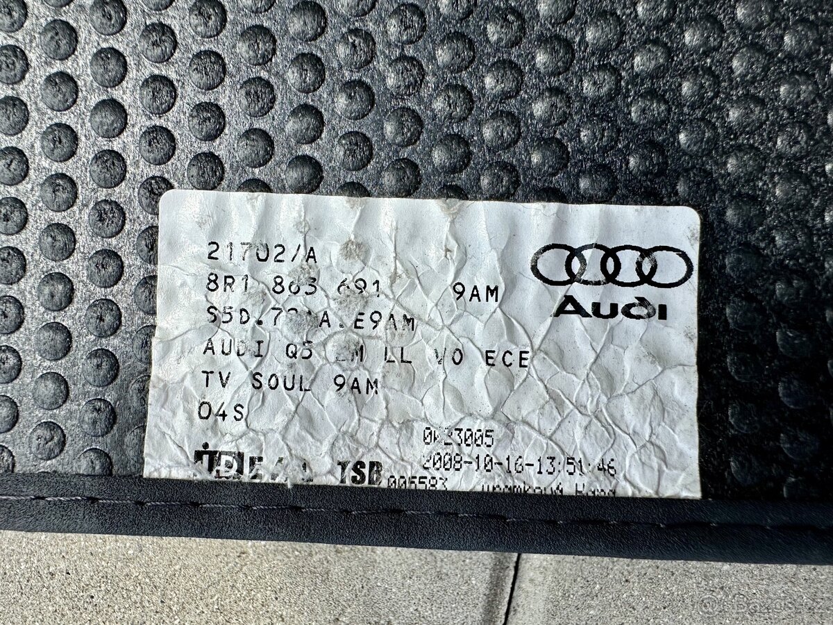 Originální přední sada koberců Audi Q5, 8R1863691 - 5