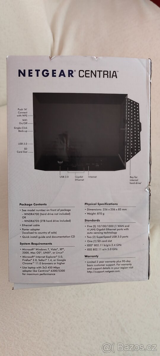 WiFi Router Netgear WNDR4700 CENTRIA - TOP stav - 5