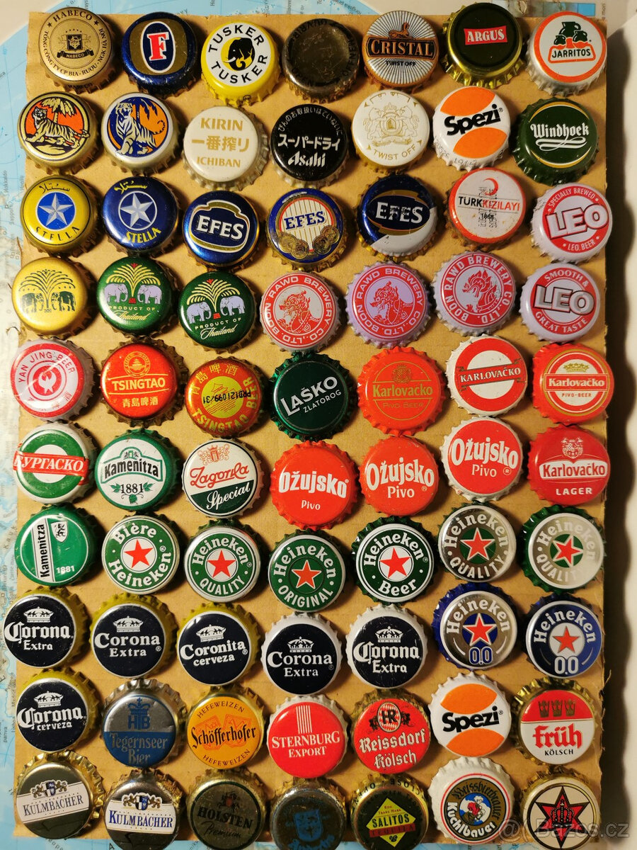 Prodám sbírku korunkových uzáveru, zátky vršky z piv,nápojú - 5